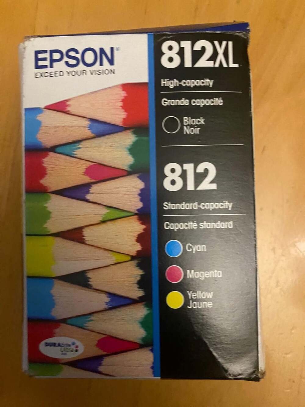 Epson T812XL-BCS Black & Color Ink Cartridges 4-Pack